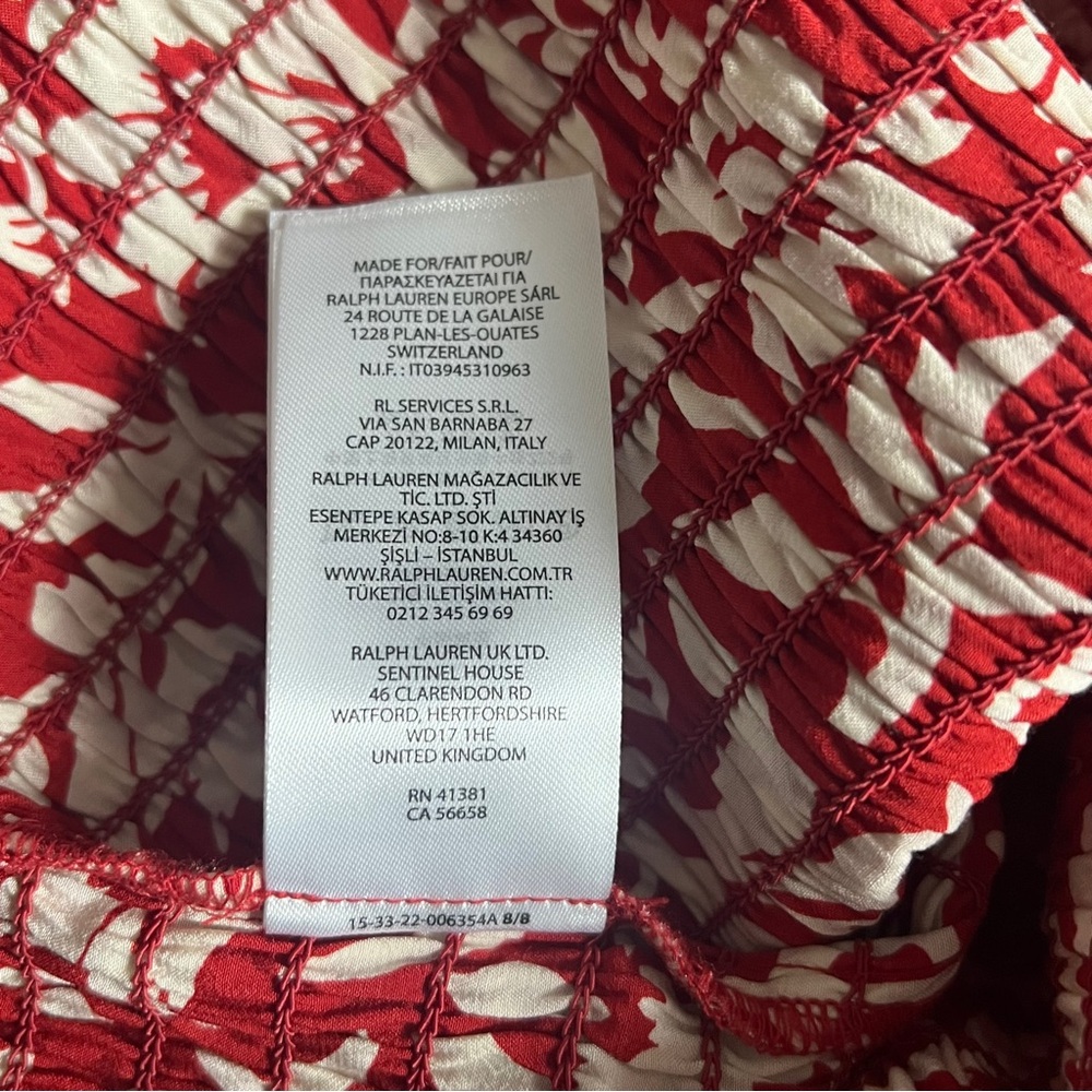 Polo Ralph Lauren off shoulder floral cropped blouse new with tags‎ - Picture 8 of 13